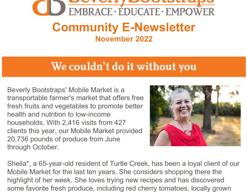 Community E-Newsletter – November 2022