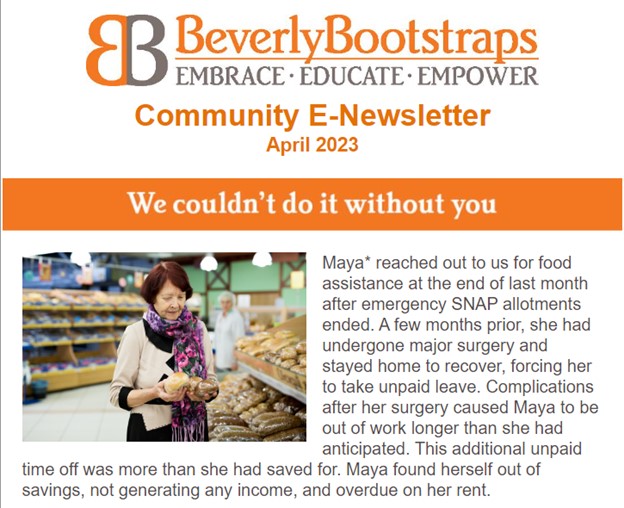 Community E-Newsletter – April 2023