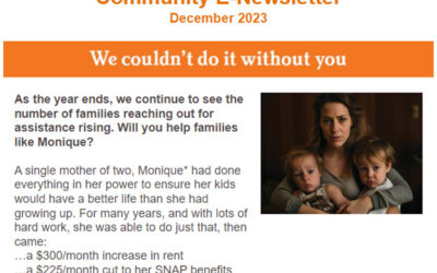 Community E-Newsletter – December 2023