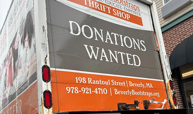 Thrift Shop truck available to pick up donations