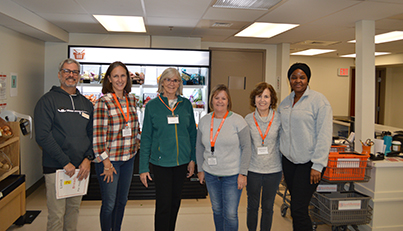 Volunteers in the Food Pantry