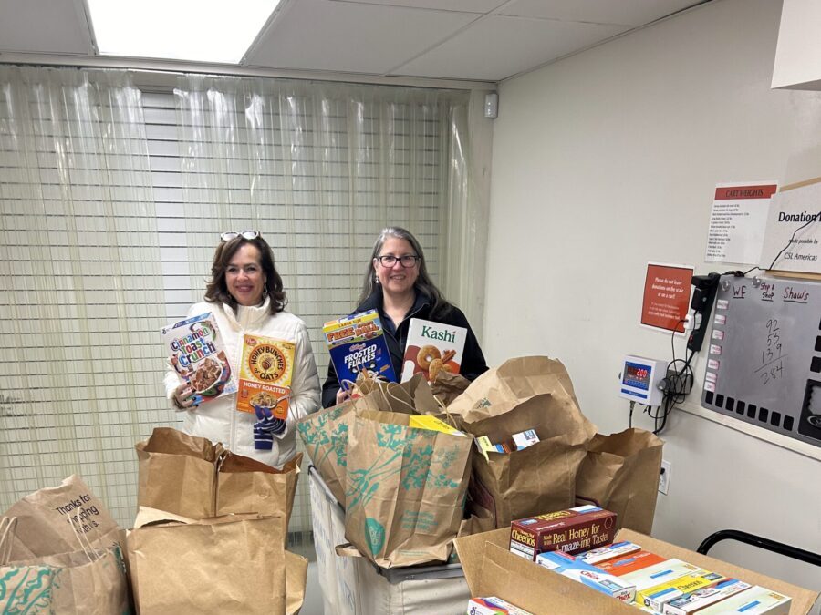 Group collected cereal as part of their organized food drive