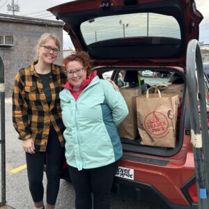 Soy Much Brighter shop delivering donations from their drive