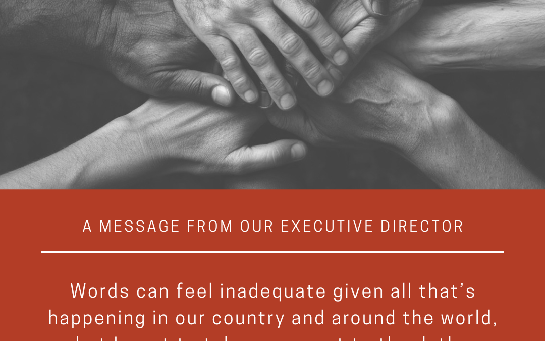A Message of thanks from our Executive Director