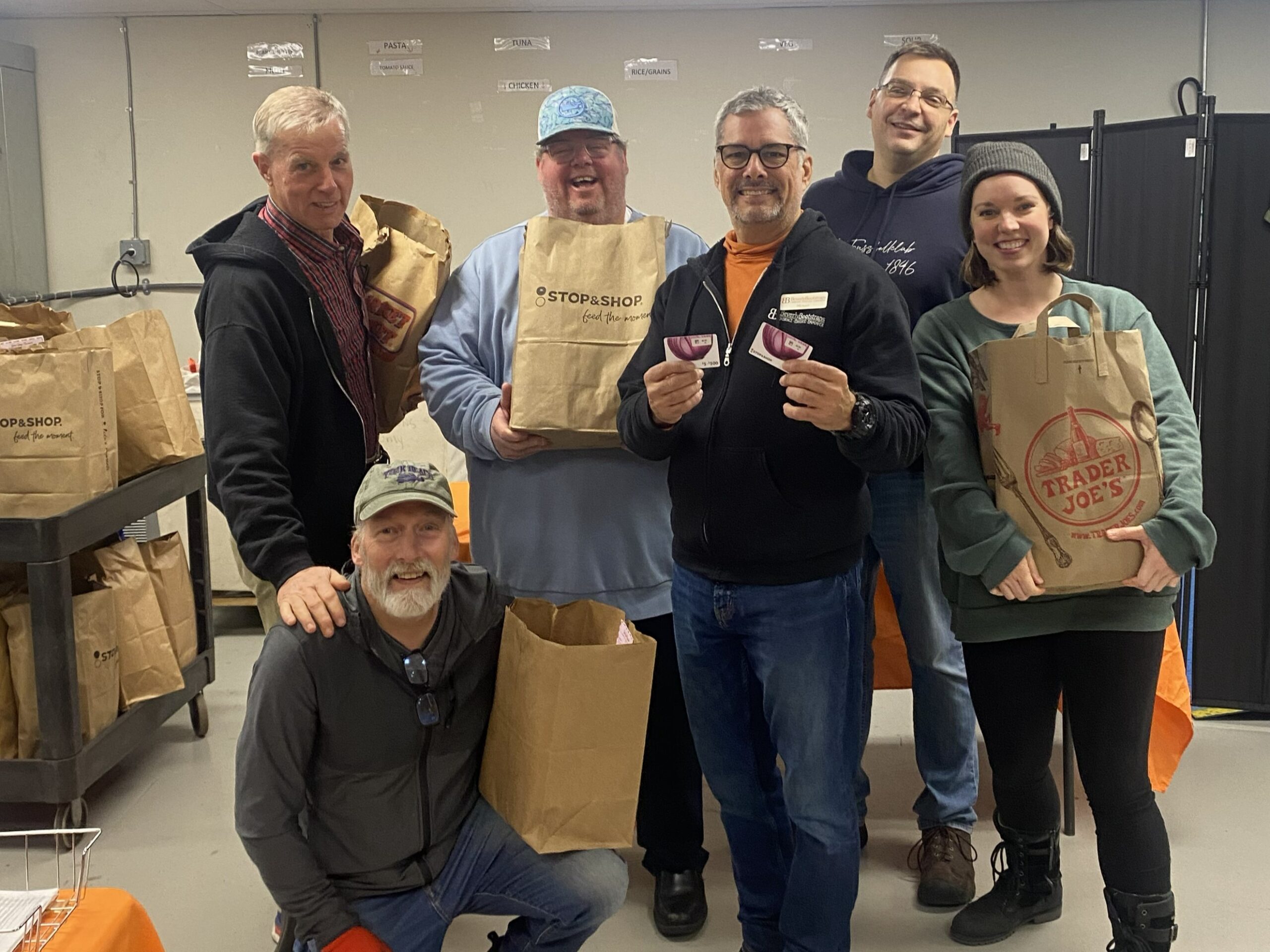 image staff with Fixin's for the Feast bags