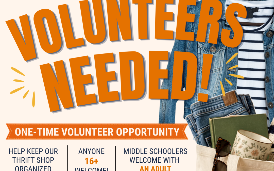 One-Time Thrift Shop Volunteer Shifts